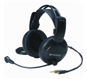 Koss | Headphones | SB40 | Wired | On-Ear | Microphone | Black