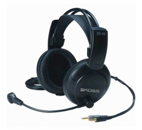 Koss | SB40 | Headphones | Wired | On-Ear | Microphone | Black