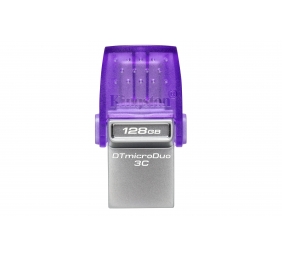 Kingston | DataTraveler | DT Micro Duo 3C | 128 GB | USB Type-C and Type-A | Purple