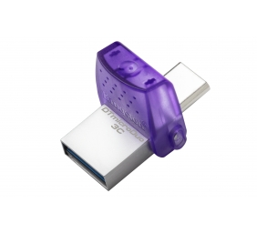 Kingston | DataTraveler | DT Micro Duo 3C | 128 GB | USB Type-C and Type-A | Purple