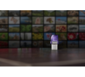 Kingston | DataTraveler | DT Micro Duo 3C | 256 GB | USB Type-C and Type-A | Purple