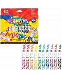 Flomasteriai Colorino Kids Zig Zag, 10 spalvų