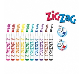 Flomasteriai Colorino Kids Zig Zag, 10 spalvų