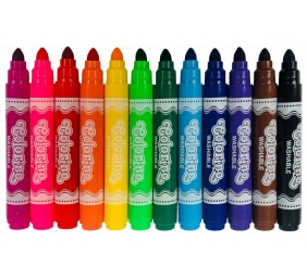 Flomasteriai Colorino Kids Jumbo, 12 spalvų