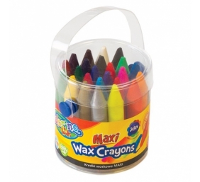 Vaškinės kreidelės Colorino Kids Maxi,kibirėlyje, 24 spalvų