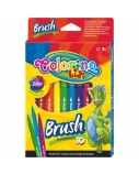 Flomasteriai teptukiniai Colorino Kids Brush, 10 spalvų