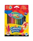 Spalvoti pieštukai Colorino Kids JUMBO, trikampiai 10 spalvų