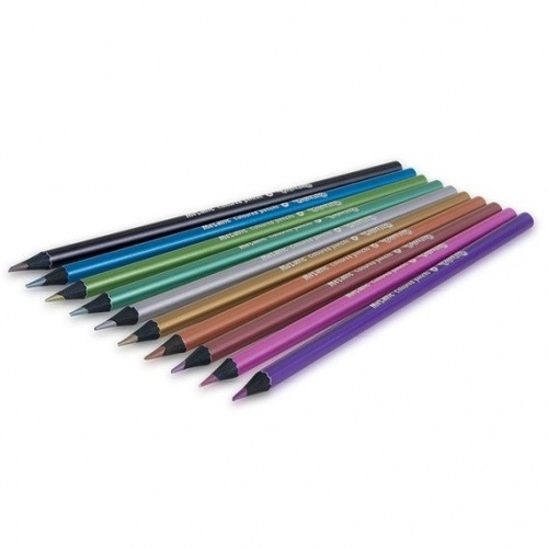 Spalvoti pieštukai Colorino Kids Metallick  10 blizgių spalvų