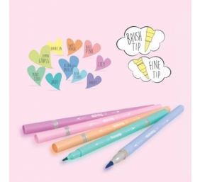 Flomasteriai dvipusiai Colorino Pastel 10 pastelinių spalvų