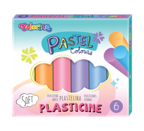 Plastilinas Colorino Pastel 6 pastelinių spalvų