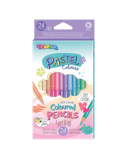 Spalvoti pieštukai dvipusiai  Colorino Pastel 12vnt / 24 pastelinių spalvų