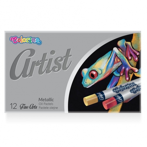Aliejinės kreidelės Colorino Artist Metallic 12 spalvų