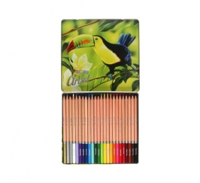 Spalvoti pieštukai Colorino Artist metalinėj dėžutėj 24 spalvų Colorino Artist
