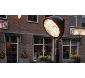 SUNRED | Heater | RSS19, Indus Bright Standing | Infrared | 2100 W | Black | IP54