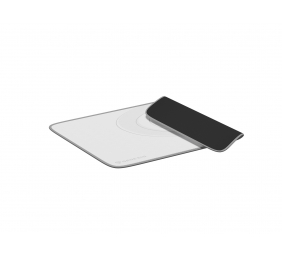 Genesis | Mouse Pad | Carbon 400 M Logo | 250 x 350 x 3 mm | Gray/White