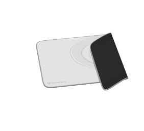 Genesis | Mouse Pad | Carbon 400 M Logo | 250 x 350 x 3 mm | Gray/White