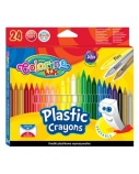 Trinamos plastikinės kreidelės Colorino Kids  24 spalvų