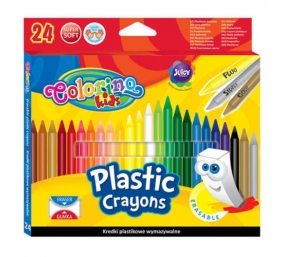 Trinamos plastikinės kreidelės Colorino Kids  24 spalvų