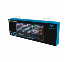 AULA Fireshock V5 Mechanical Wired Keyboard, RED switch, EN/RU/UA