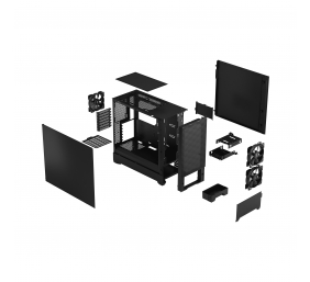 Fractal Design | Pop Air | Side window | Black Solid | ATX, mATX, Mini ITX | Power supply included No | ATX