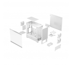 Fractal Design | Pop Air RGB | Side window | White TG Clear Tint | ATX, mATX, Mini ITX | Power supply included No | ATX