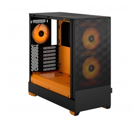 Fractal Design | Pop Air RGB | Side window | Orange Core TG Clear Tint | ATX, mATX, Mini ITX | Power supply included No | ATX