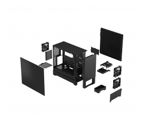 Fractal Design | Pop Silent | Side window | Black Solid | ATX, mATX, Mini ITX | Power supply included No | ATX