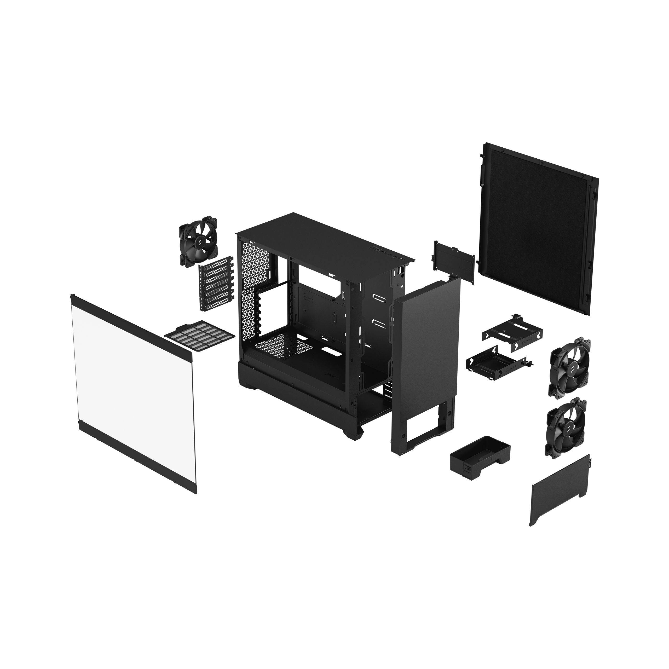 Fractal Design | Pop Silent | Side window | Black TG Clear Tint | ATX, mATX, Mini ITX | Power supply included No | ATX