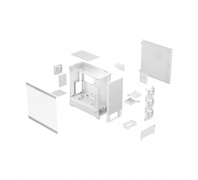 Fractal Design | Pop XL Air RGB | Side window | White TG Clear Tint | E-ATX up to 280 mm, ATX , mATX, Mini ITX | Power supply included No | ATX
