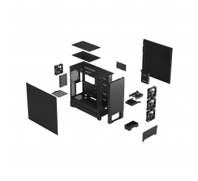 Fractal Design | Pop XL | Side window | Black Solid | E-ATX up to 280 mm, ATX , mATX, Mini ITX | Power supply included No | ATX