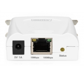 Digitus | Fast Ethernet Print Server, 1-Port 1x RJ45, 1x DB-36-pin male Centronics | DN-13001-1 | White