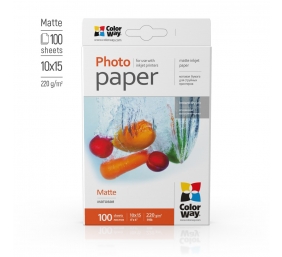 PM2201004R | White | 220 g/m² | 10 x 15 cm | Matte Photo Paper