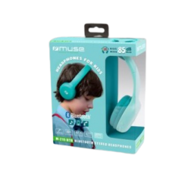 Muse | Bluetooth Stereo Kids Headphones | M-215BTB | Wireless | Over-Ear | Bluetooth | Blue | Wireless