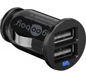 Twin USB Car Charger (2x USB) Goobay | Goodbay Dual USB car charger 2,1A | 5 V