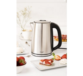Adler | Kettle | AD 1340 | Electric | 2200 W | 1.7 L | Stainless steel | 360° rotational base | Inox