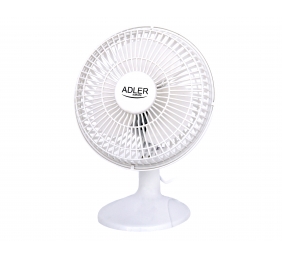 Adler | Fan with clip | AD 7317 | Table Fan | White | Diameter 15 cm | Number of speeds 2 | 30 W