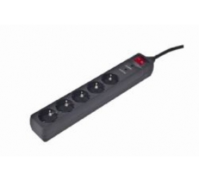 Surge Protector SPG5-C-15/ 4.5 m/ 5 Sockets/ Black