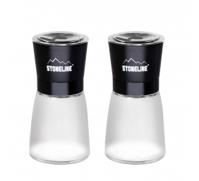 Stoneline | Salt and pepper mill set | 21653 | Mill | Housing material Glass/Stainless steel/Ceramic/PS | The high-quality ceramic grinder is continuously variable and can be adjusted to various grinding degrees. Spices can be ground anywhere between powd