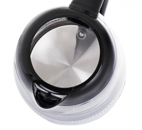 Adler | Kettle | AD 1285 | Electric | 2200 W | 1.7 L | Glass/Stainless steel | 360° rotational base | Grey