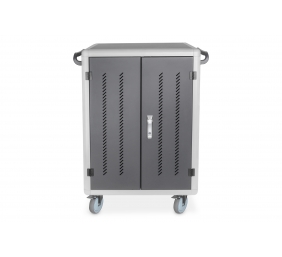 Digitus | Black | Charging Trolley 30 Notebooks / Tablets up to 15.6" | Pressure lock system with swiveling lever handle on the front and back door, lockable; Safety plug socket with switch on the side