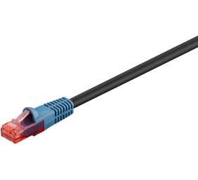 Goobay | CAT 6 Outdoor-patch cable U/UTP | 94389 | 10 m | Black | Prewired, unshielded LAN cable with RJ45 plugs for connecting network components; Double-layer polyethylene jacket protects the network cable outdoors and makes it extremely weather-resista