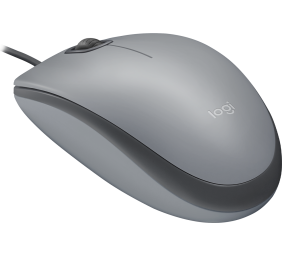 Logitech M110 Silent Laidinė pelė, USB Type-A, 1000 DPI, Mid Grey