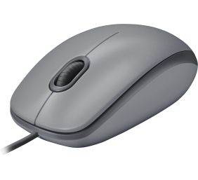 Logitech M110 Silent Laidinė pelė, USB Type-A, 1000 DPI, Mid Grey