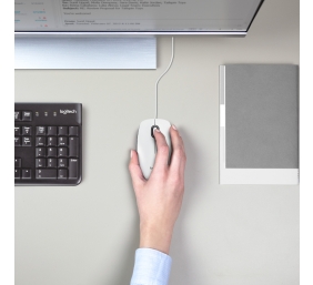 Pelė laidinė Logitech M100 (910-006764), Balta