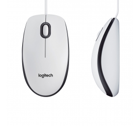 Pelė laidinė Logitech M100 (910-006764), Balta