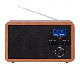 Adler | Radio DAB+ Bluetooth | AD 1184 | Alarm function | Black/Brown