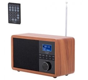 Adler | Radio DAB+ Bluetooth | AD 1184 | Alarm function | Black/Brown