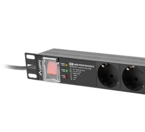 LANBERG PDU Pro 19inch 1U 16A 7x Shuko