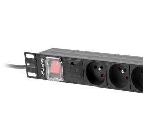 LANBERG PDU 19inch 1U 16A 8x FR 2m