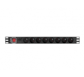 LANBERG PDU 19inch 1U 16A 8x FR 2m